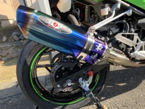 Ninja250 BEET ブルーチタン フルエキ マフラー